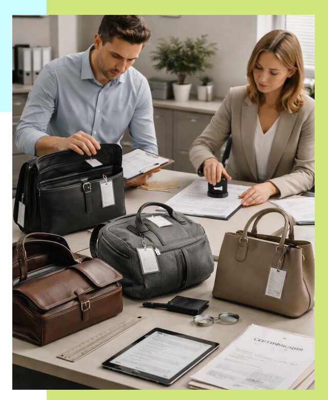 Сертификация сумок в Копейске от 7697 руб. | Алешин-Кпс