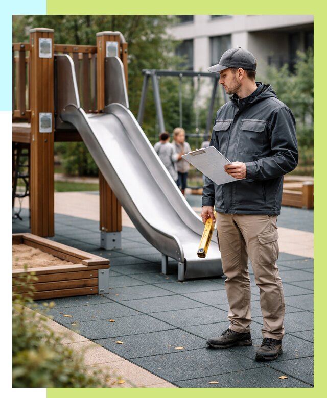 Сертификация детских площадок в Копейске от 25658 р. | Алешин-Кпс