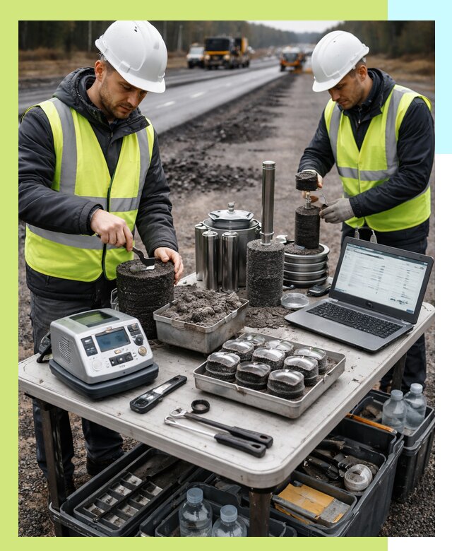 Сертификация асфальта: испытания и подтверждение в Копейске