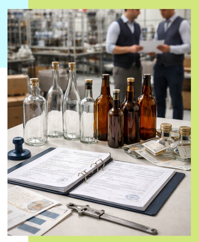 Сертификация стеклянных бутылок в Копейске от 25658 р. | Алешин-Кпс