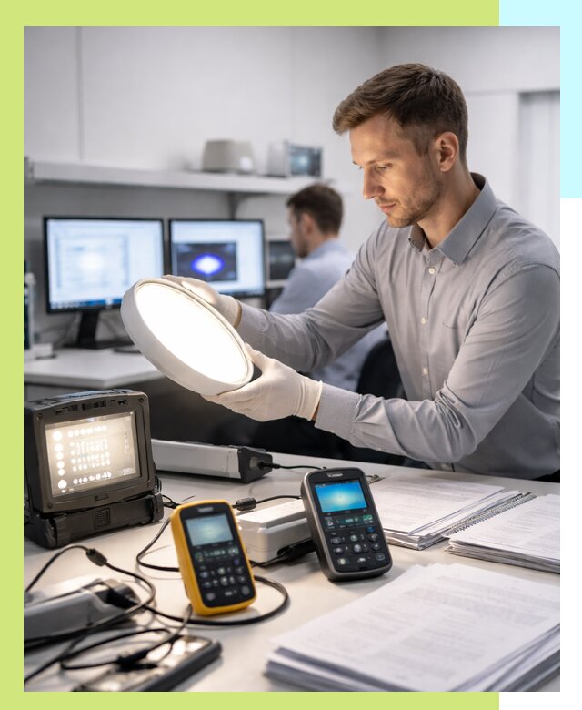 Сертификация светильников в Копейске: испытания и оформление