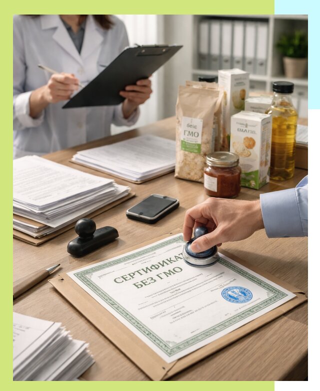 Получение сертификата Без ГМО для продукции в Копейске